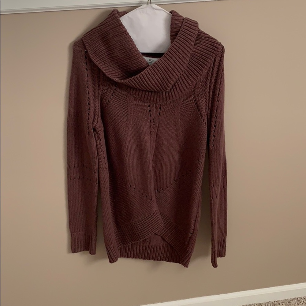 Ann Taylor purple oversized sweater